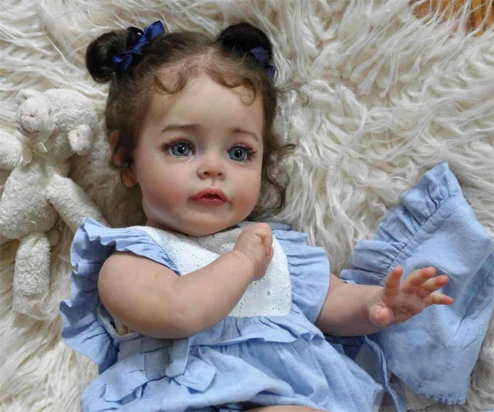 Cute 60cm 24 INCH Non-Toxic Baby Doll Lifelike Diy Houseplay Playmate Reborn Baby