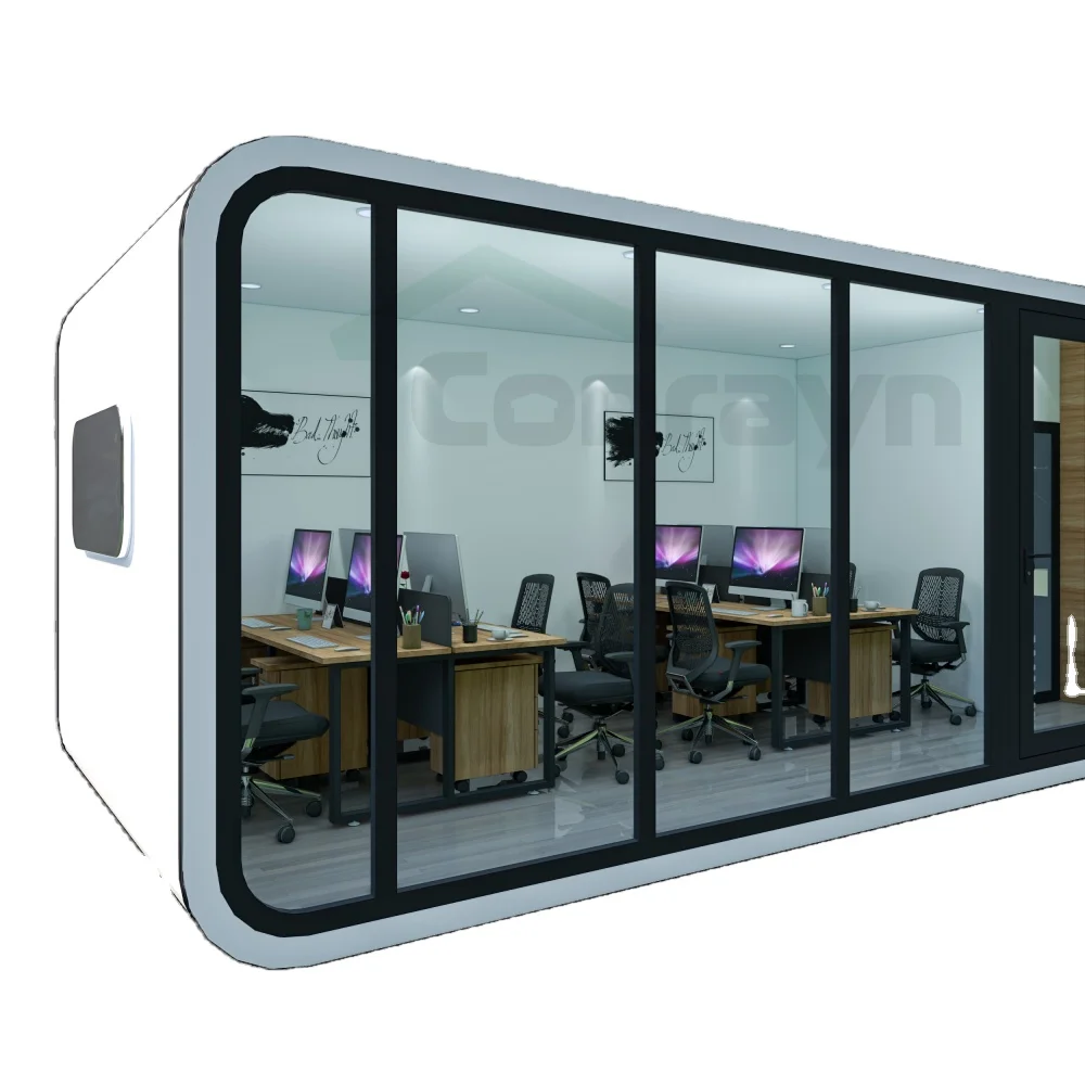 prefab apple house portable office mini cabin house hotel prefab modular house Mobile Living Container