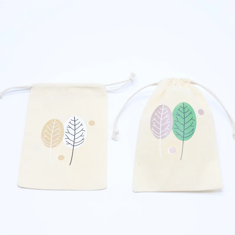 Luxury Organic Cotton Baby Shoes Clothes Gift Dust Drawstring Bag Small Candle Soap Perfume Oil Cosmetic Gift Pouch