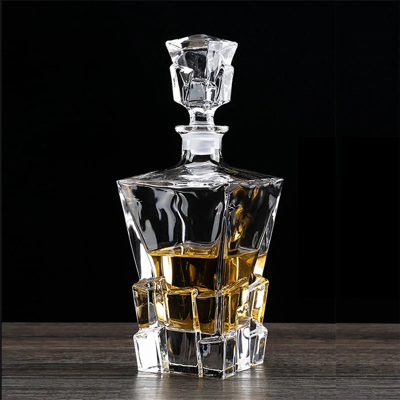 Whiskey crystal drinking glass  wholesale glacier design wine glasses
