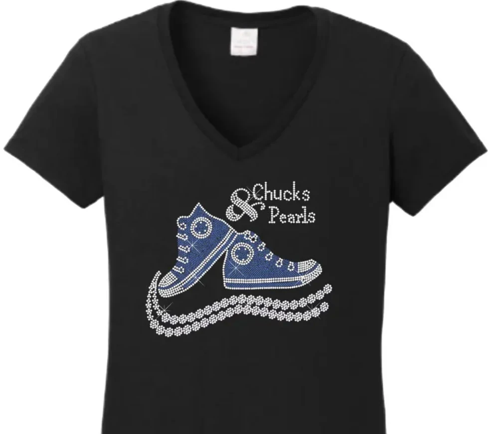 Kamala Harris new arrival chucks and pearl rhinestone ready to press hot fix rhinestone heat transfer