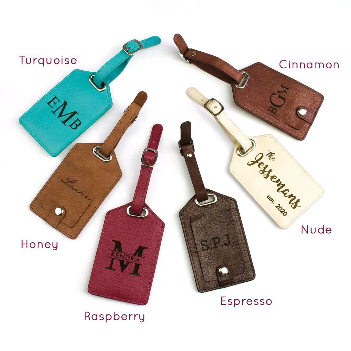 Акция, оптовая продажа, бирка для багажной сумки, Персонализированная бирка для багажа из искусственной кожи на заказ