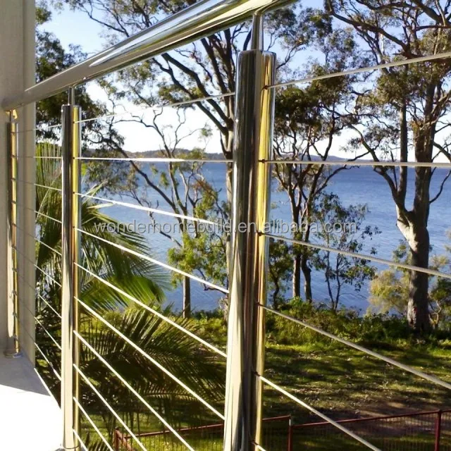 Cable balustrade kits price stainless steel wire rope railing