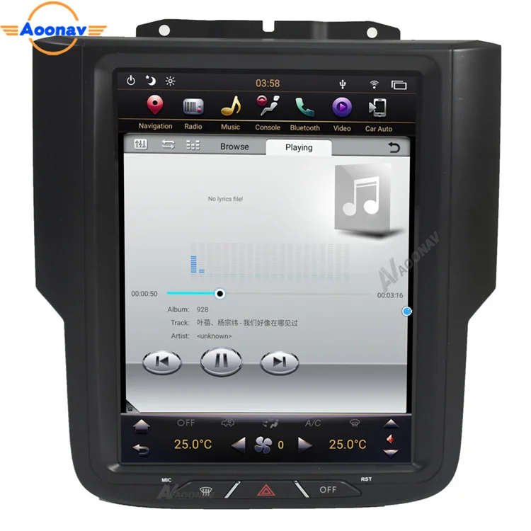  2 Din Android Автомобильная стерео Тесла радио мультимедиа Gps навигация для Dodge Ram 1500 3500 2013