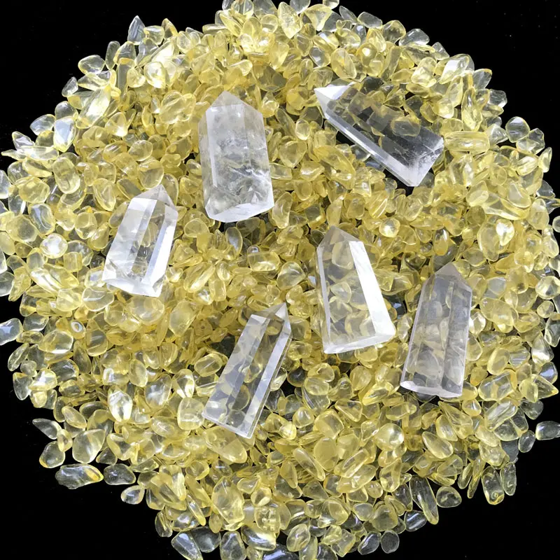 Natural  Gemstone Angel Aura Clear Healing Crystals Points Obelisk Clear Quartz Crystal Wands  for Mother Day Gift