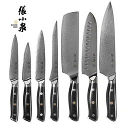 Factory price Professional Damascus Kitchen Knives Set 67 Layers VG10 Japanese Damascus Steel chef Knife Knives