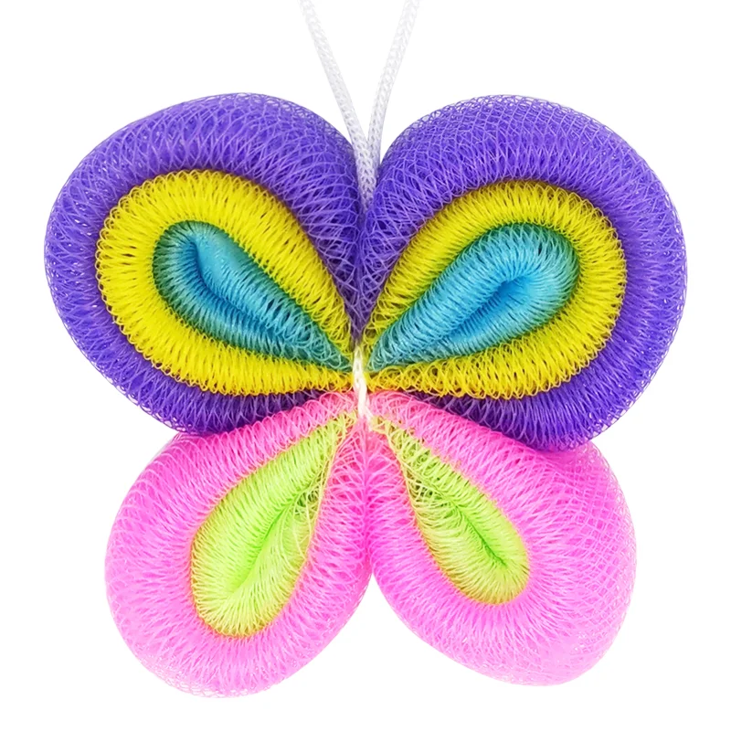 Direct Factory Sales Designed in the Shape of a Butterfly Microfiber Bath Sponge Wholesale