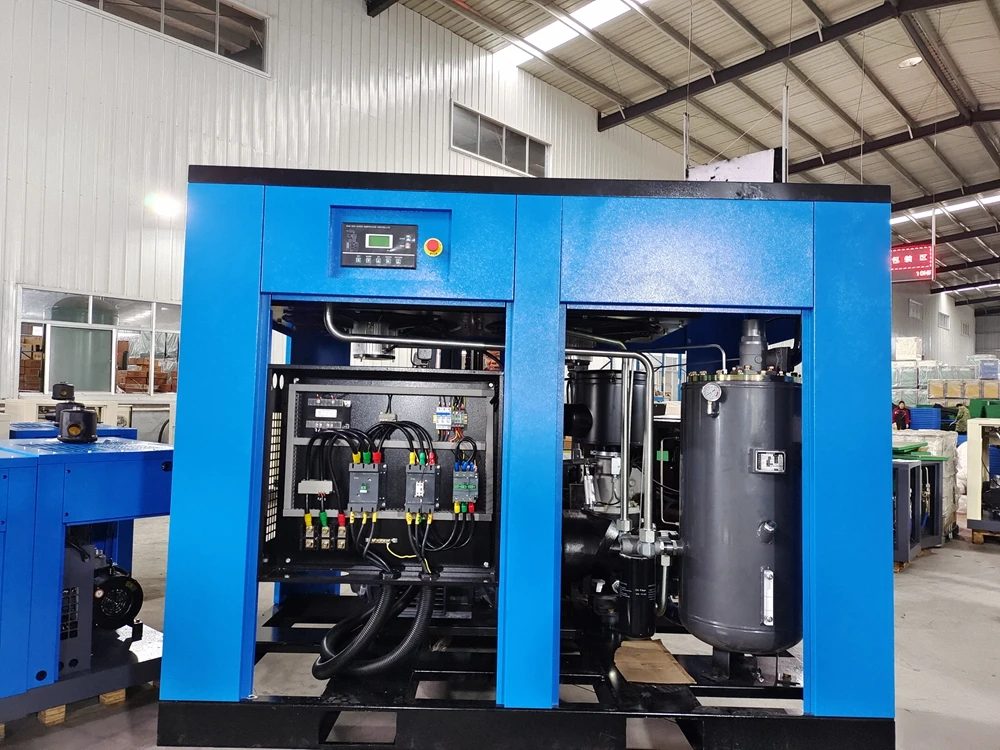 Industrial Equipments ZAKF 45KW 60HP screw air compressor for extrusion blow molding machine