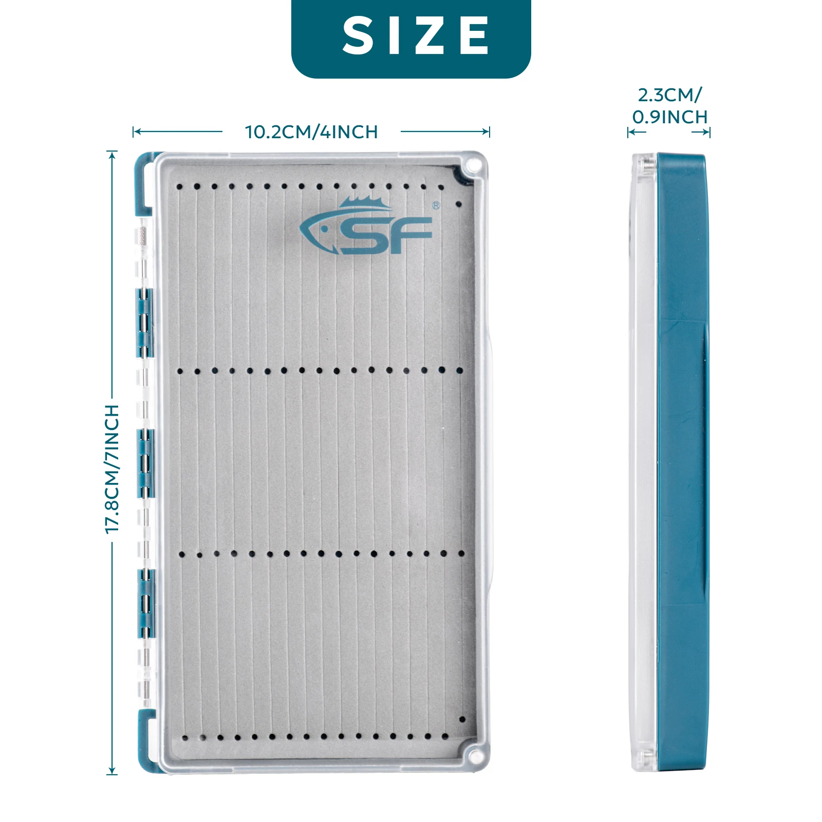 Large Capacity Magnetic Fly Box Slit/Easy Grip/Ripple/Streamer/Sure-Lock Ridge Foam Lure Box for Fly Fishing with custom service