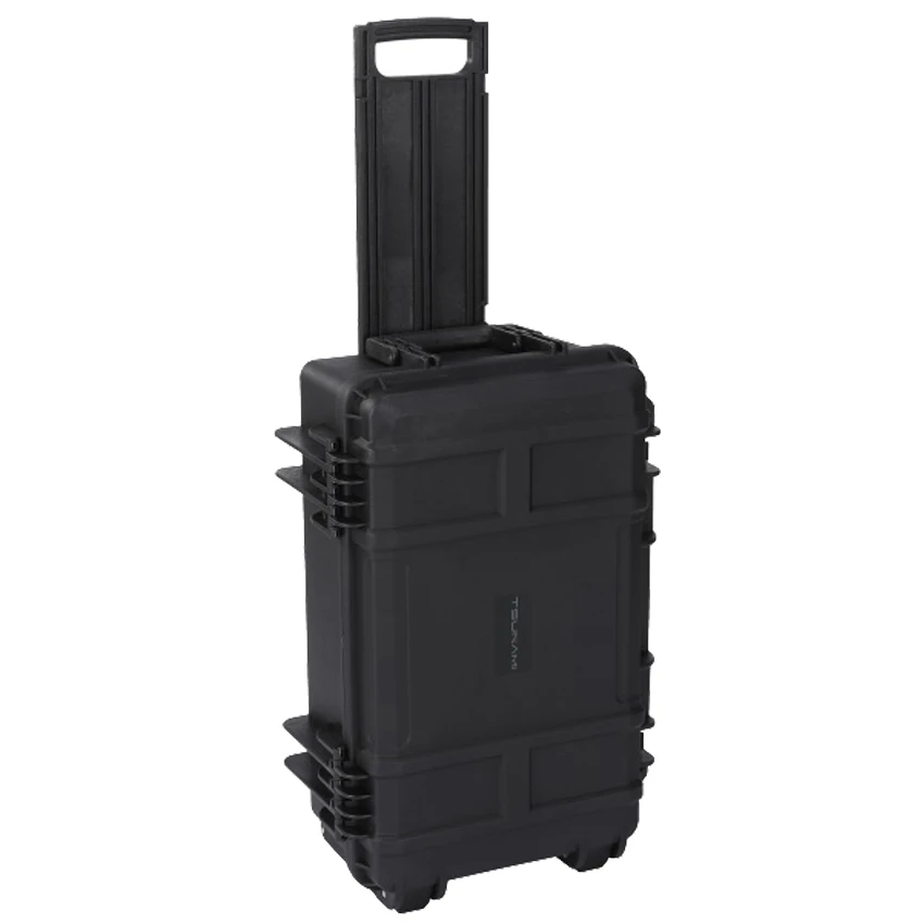 waterproof shockproof rugged rolling large plastic hard protective carrying  case for led film light equipment transportation