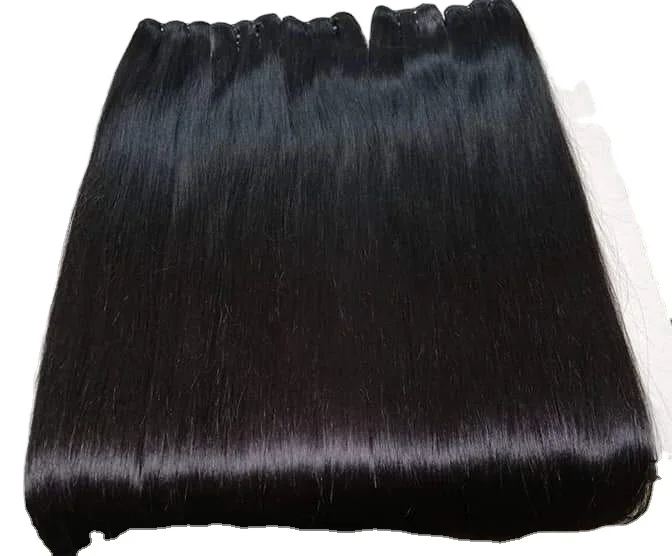 Оптовая продажа прямые натуральные волосы KingRawHair с двойной косточкой из 100% человеческих волос Вьетнам