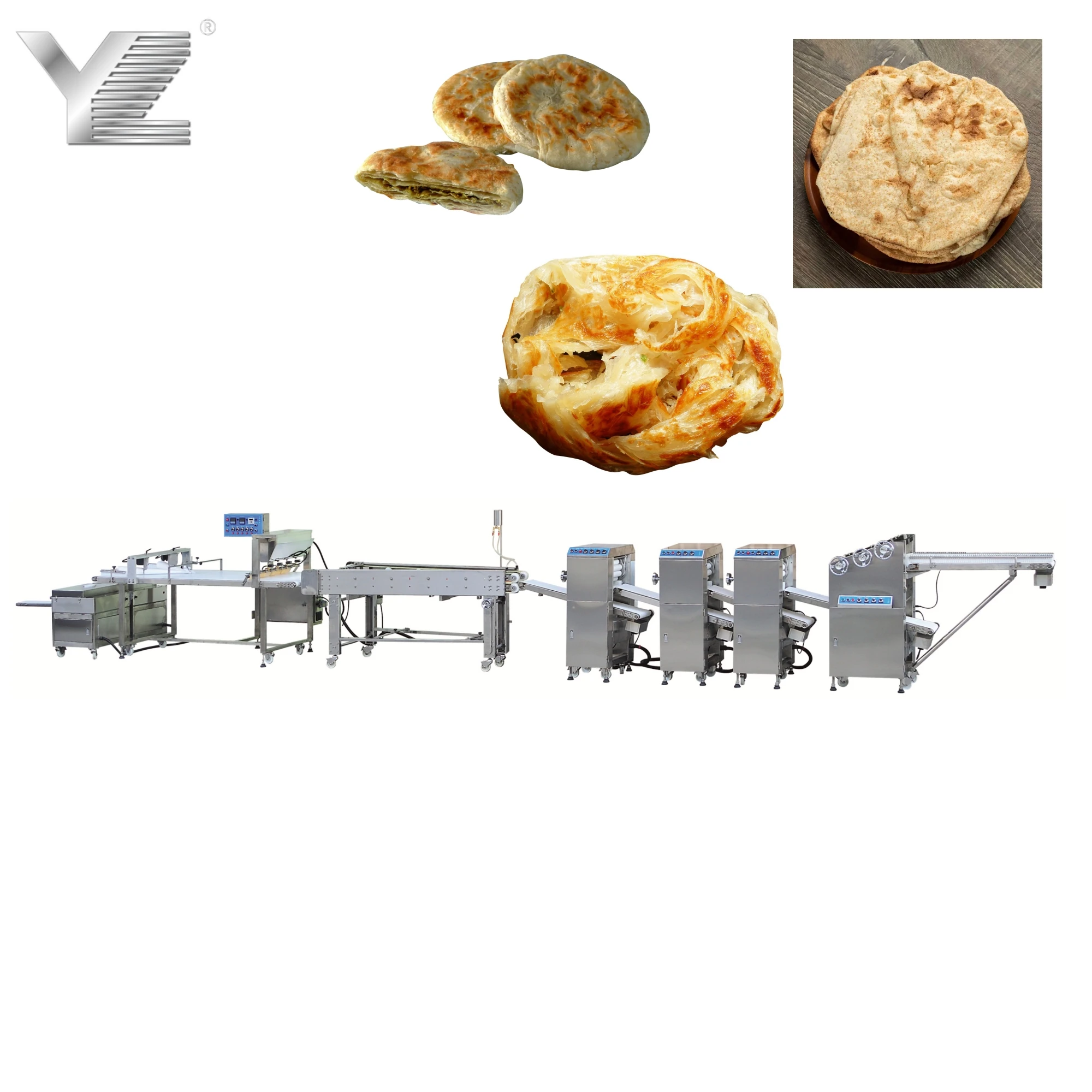 Автоматическая машина для изготовления фаршированных лепешек Aloo Paratha