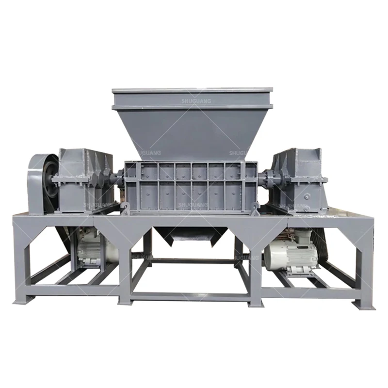 Rubbish knives plastic waste blades cutting roll tire shredder crushing machine metal small waste tire brass shredder