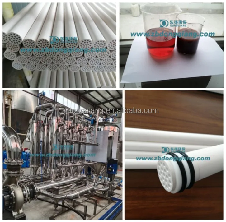 Crossflow Microfiltration Filter With Ceramic Membrane Filter Element For Fruit Juice Clarification