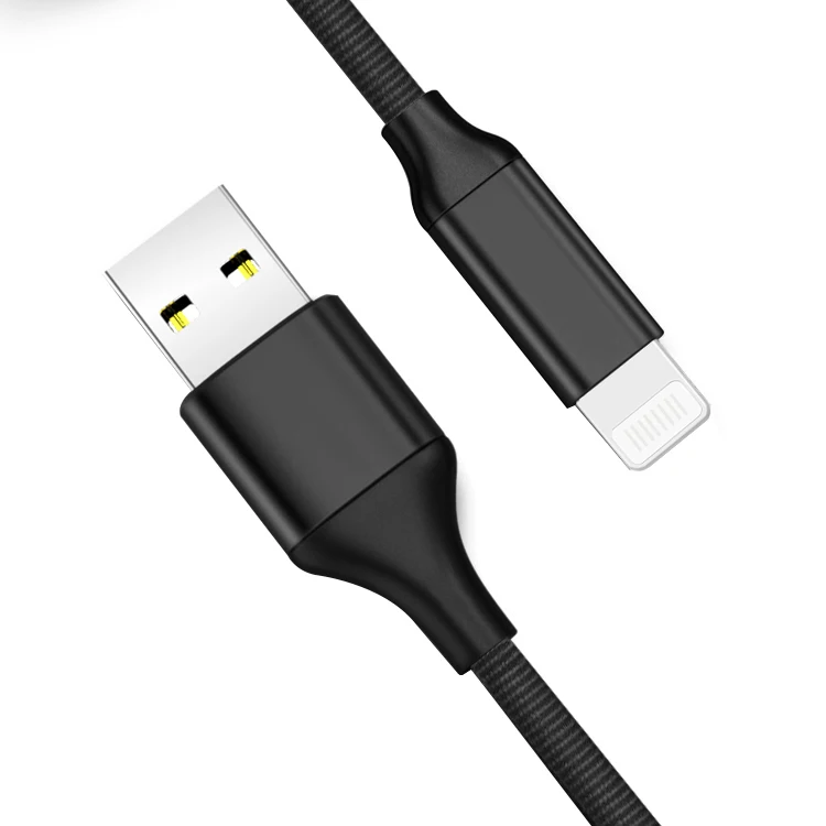 Nylon Braided Original Chips MFI Certified Genuine Lighting USB Charging Cable From MFI Certified Manufacturer For iphone 12 X