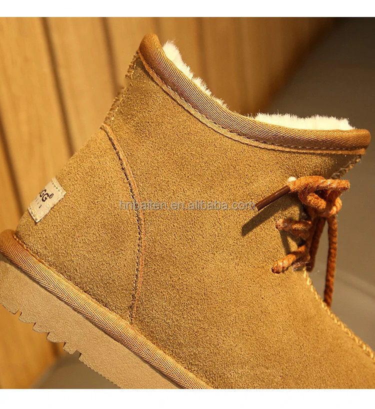 Wholesale custom children winter boots warm wool lining toddler TPR waterproof kids snow boots for children