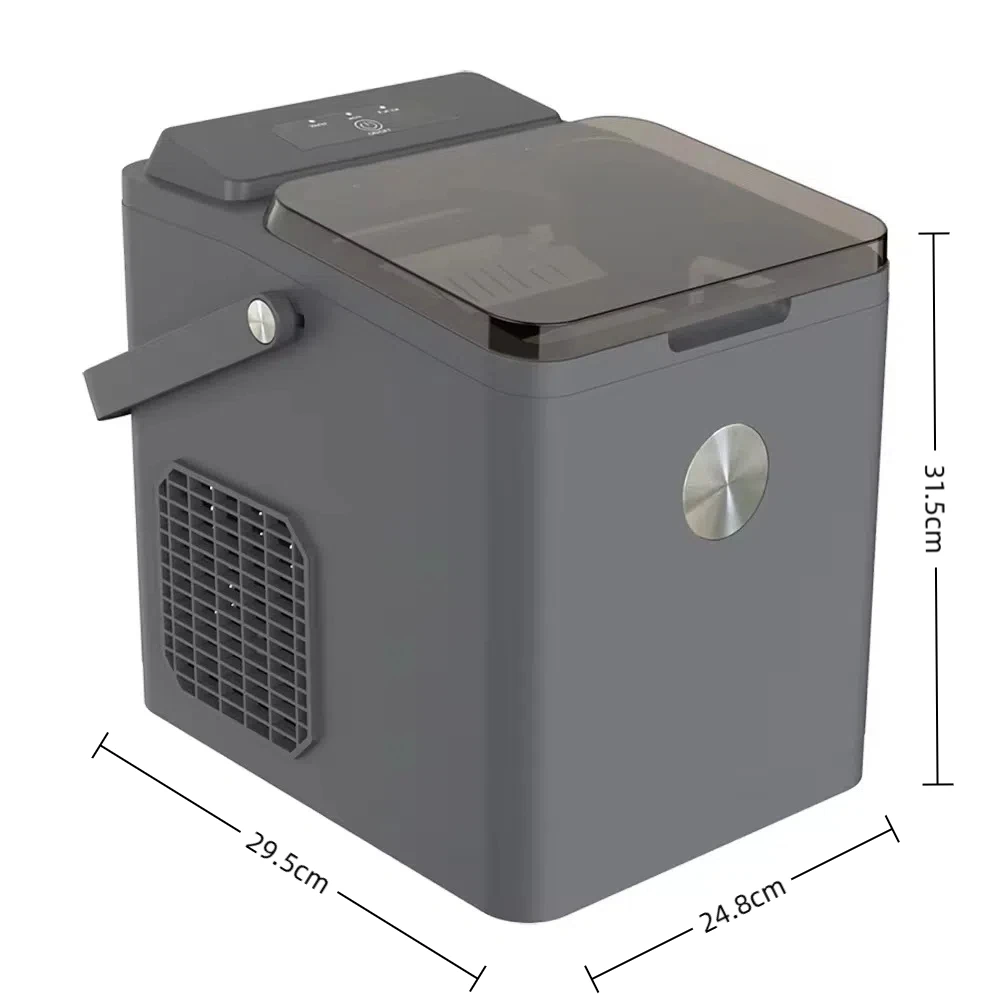 12KG/24H Ice Maker Machine OEM&ODM Manufacturer Small Ice Making Machine Commercial Household Ice Maker With Handle