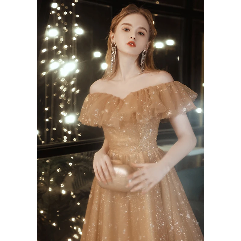 New Arrival Lady Design Banquet Dress Bridesmaid Fancy Long Dress