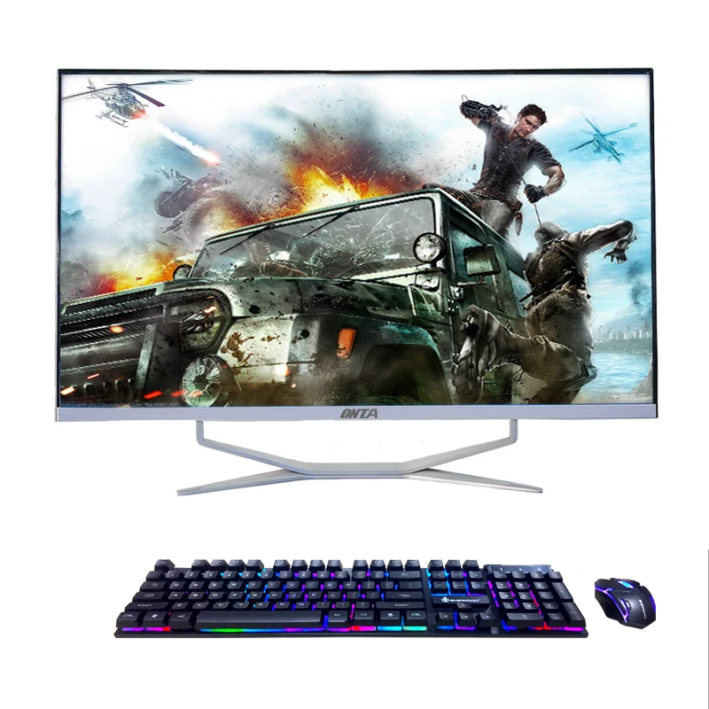 Aio 27 32-дюймовый 2K HD изогнутый экран игровой все в одном ПК компьютер Встроенная камера настольный