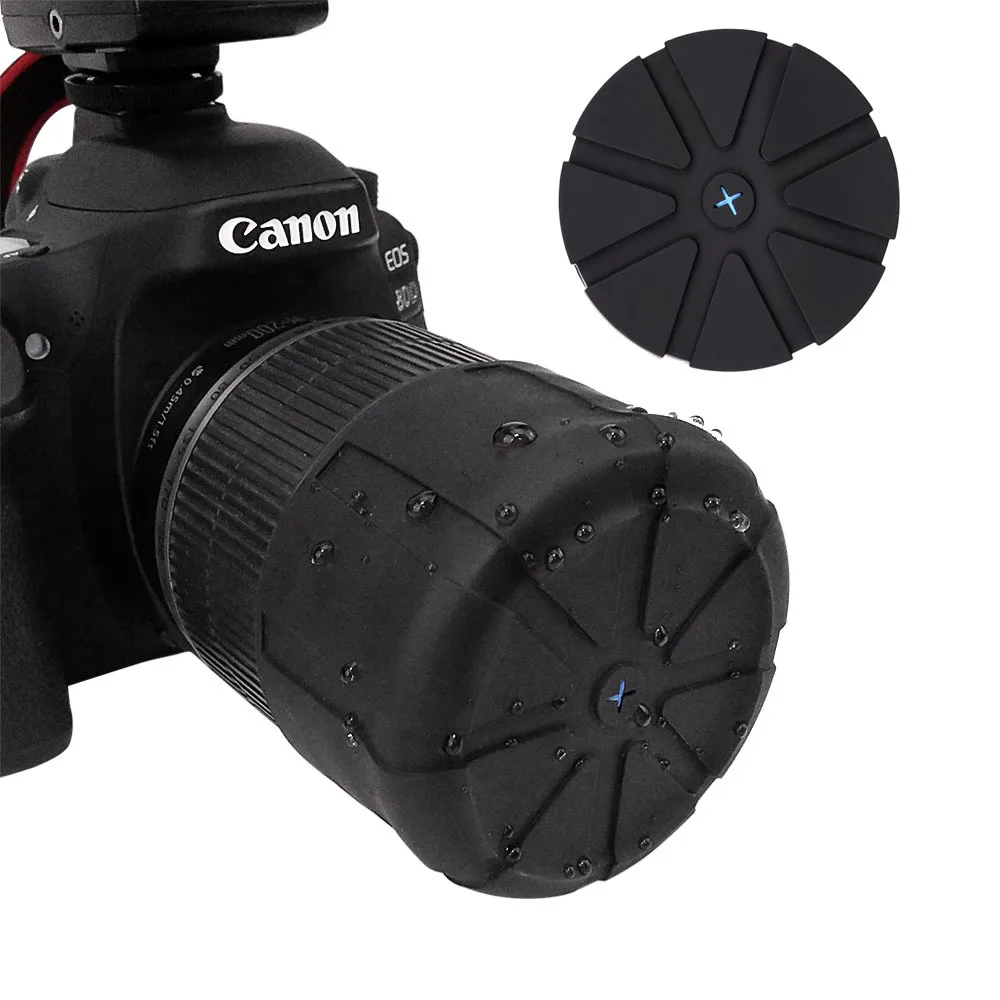 New Silicone Lens Case SLR Camera Lens Cover Dustproof Waterproof Lens Cover Universal Protective Cover Camera Accessories