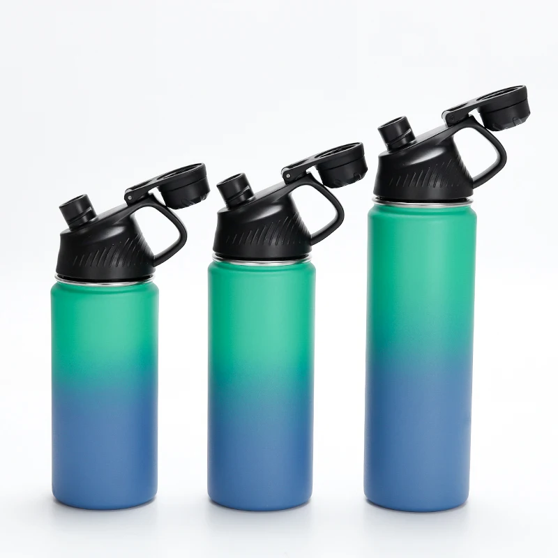 Eco 64 oz Insulated Water Bottle Bike 32 oz Sublimation Water Bottles With Bamboo Cap Water Bottle