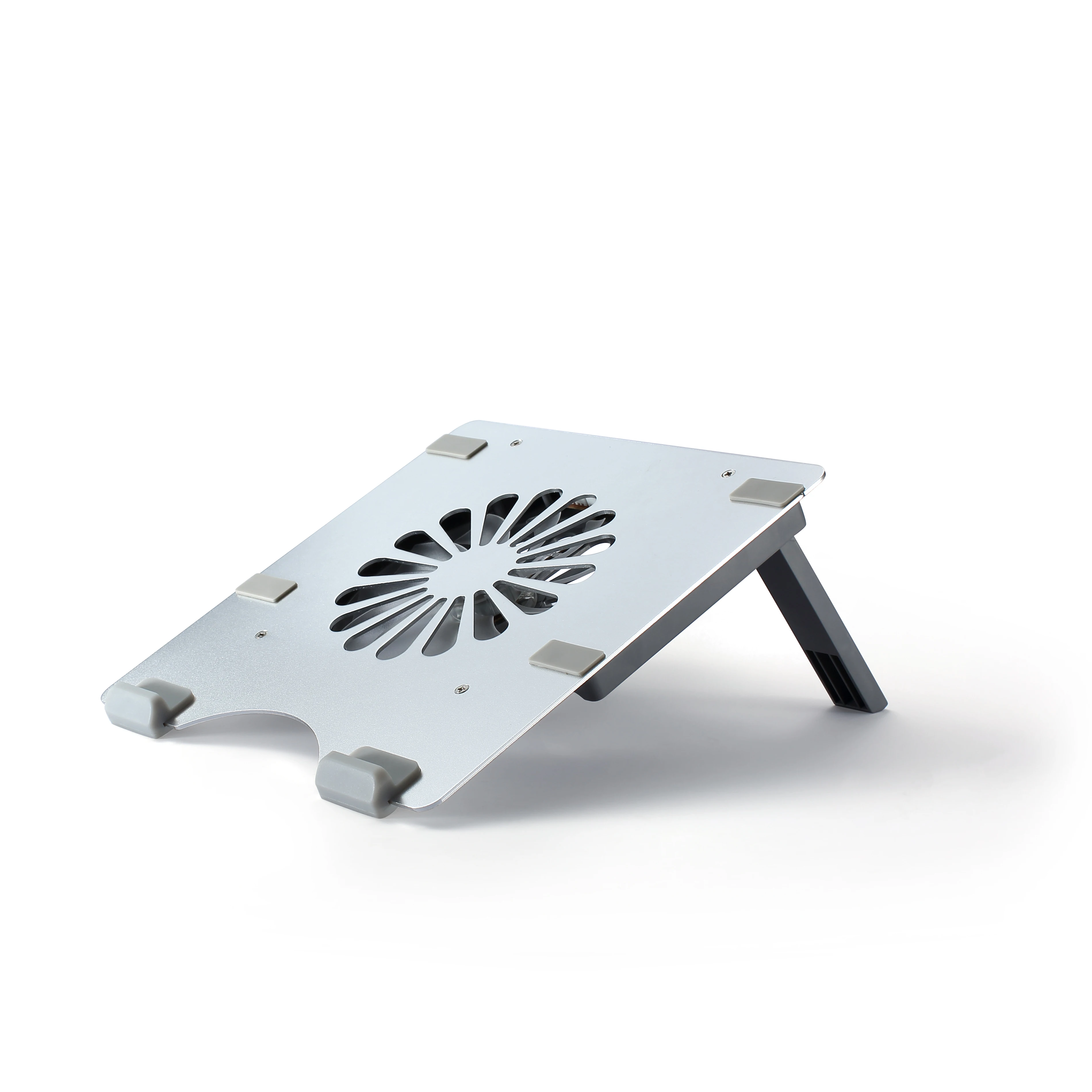 Aluminium Alloy Computer Holder with Cooling Fan Portable Laptop Stand Laptop Cooler for Desk
