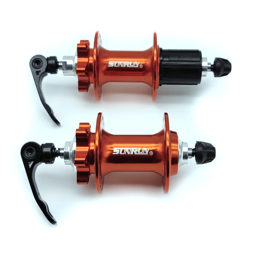 Bicycle Hub Material Aluminum Disc Model with sealed bearing SUNRUN FH-M02 RM-M02 RED MTB alloy hub
