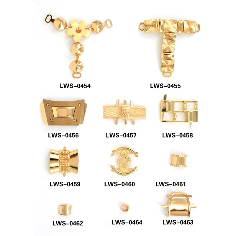 HJ Wholesale Shoe Buckle Name Shoe Buckle Parts Hole Shoe Buckle