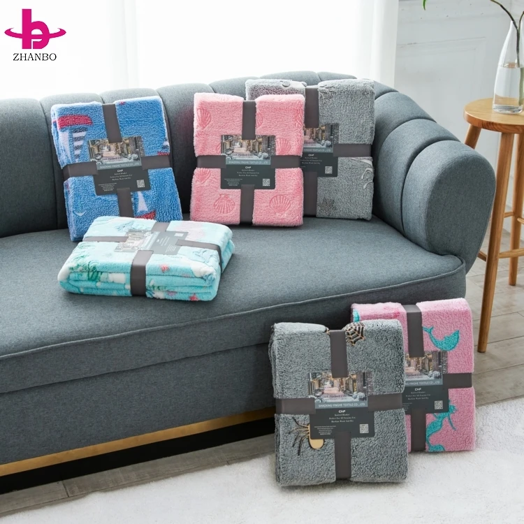 Wholesale Custom Star Shining a Blanket Children Flannel Fleece Fabric Blanket Glowing In The Dark Light In The Dark Blanket