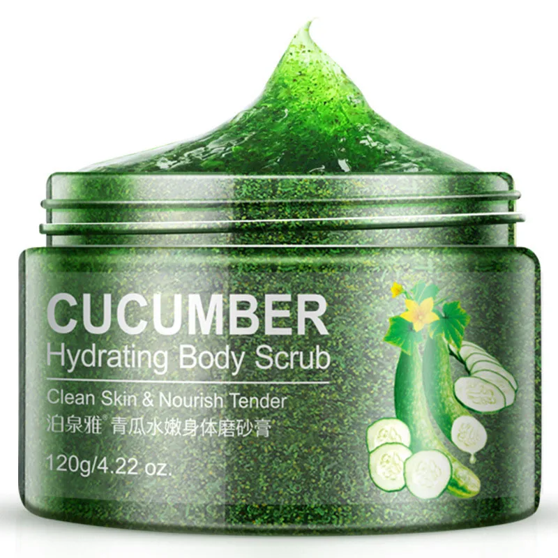 Wholesale Original Shea Butter Moisturizing Scrub Cucumber Hydrating Skin Exfoliator Scrub