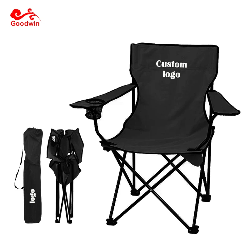 Hot Sale Lightweight Portable Foldable  Field Outdoor Beach Fishing Camping  Chair With Cup Holder