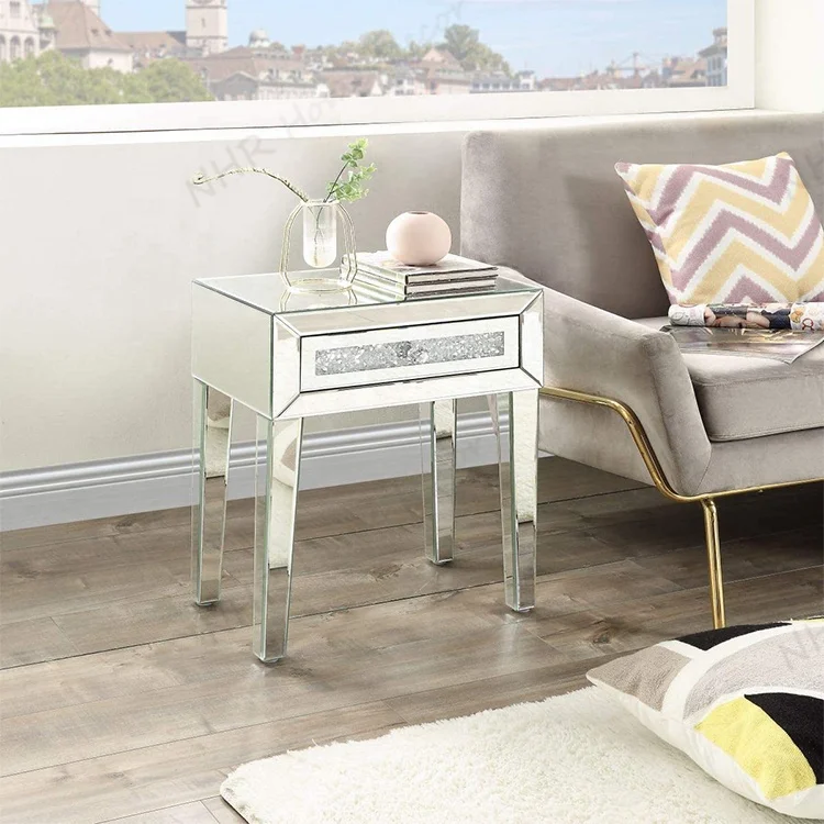 Прекрасная фигурка вдохновляющая стеклянная зеркальная мебель