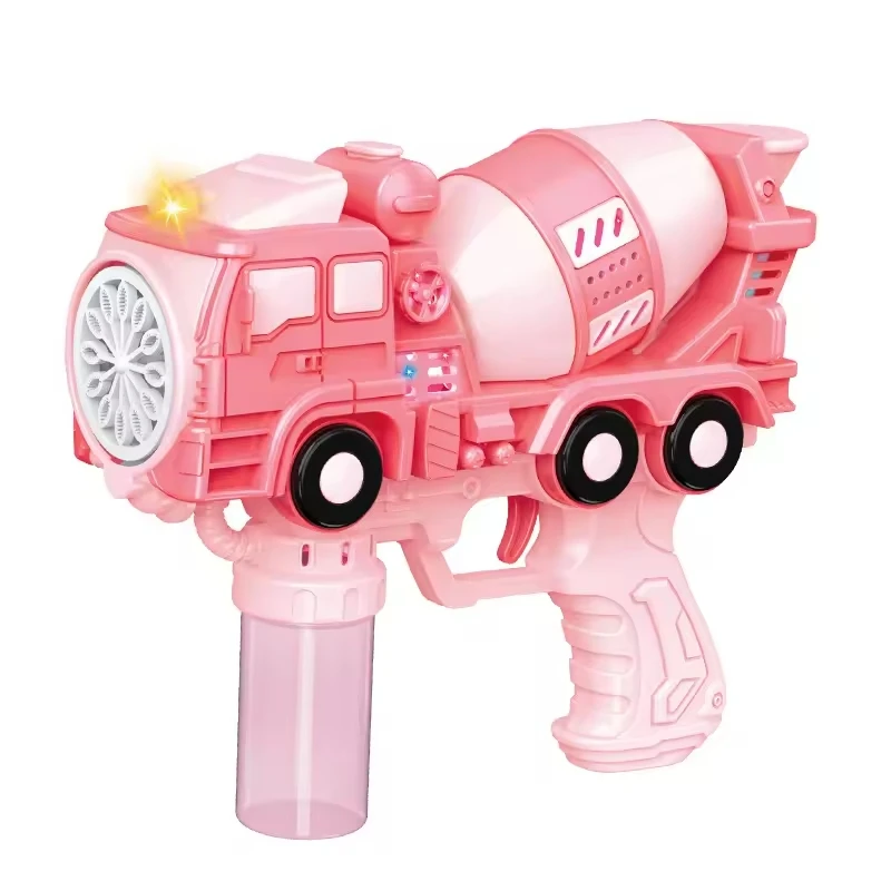 Unisex Summer Outdoor Bubble Toys Automatic Engineering Car Electric Bubble Machine for Children Made of Plastic