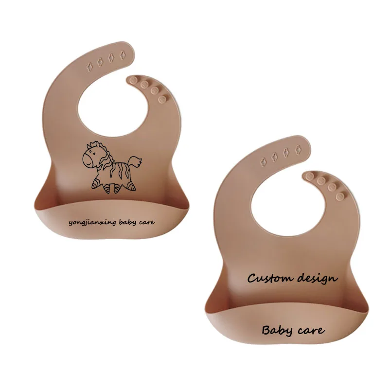 non-toxic Maternal and child supplies Silicon Waterproof Baby bandana drool bibs