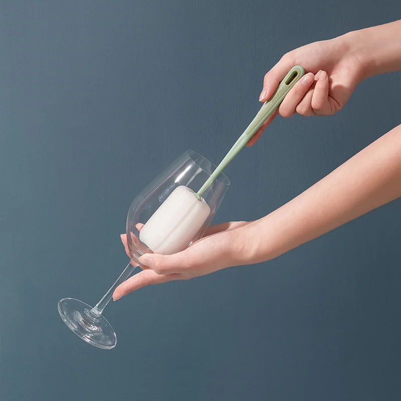 Cup brush Cup cleaner Cup cleaner long handle milk bottle brush No dead spots remove tea sponge brush