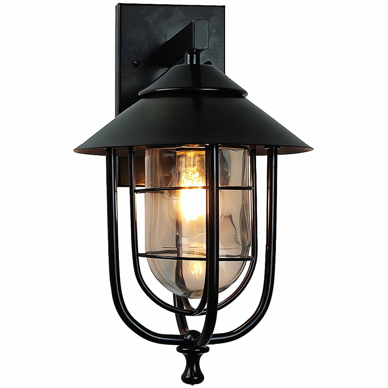Retro Industrial Style IP 65 Aluminum Outdoor Lighting Wall Light