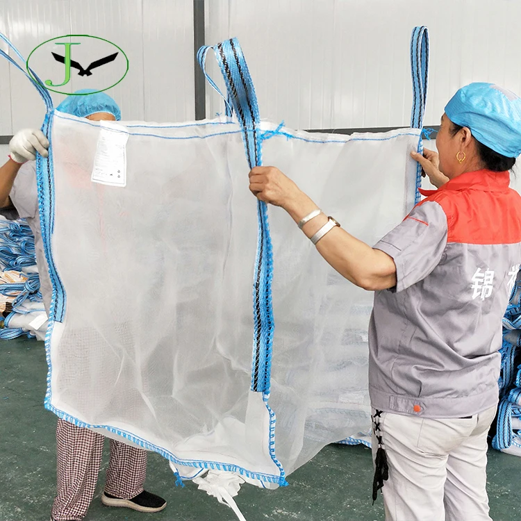 Gravel 1000Kg Big Factory Lifting Ton Bag Virgin Fibc Customized Big Waterproof Bag