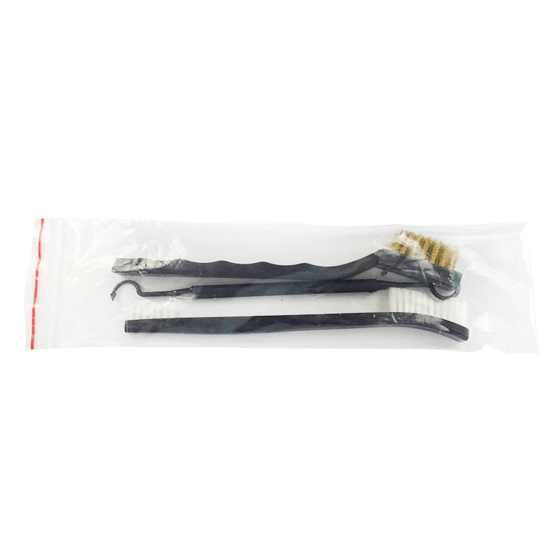 Double ended stainless steel wire brush copper wire nylon brush cleaning and rust removal special tool