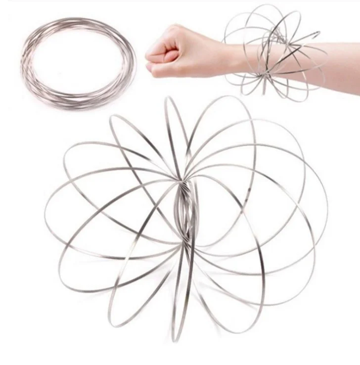 Wholesale  304 stainless steel amazing flown ring toy  magic rings