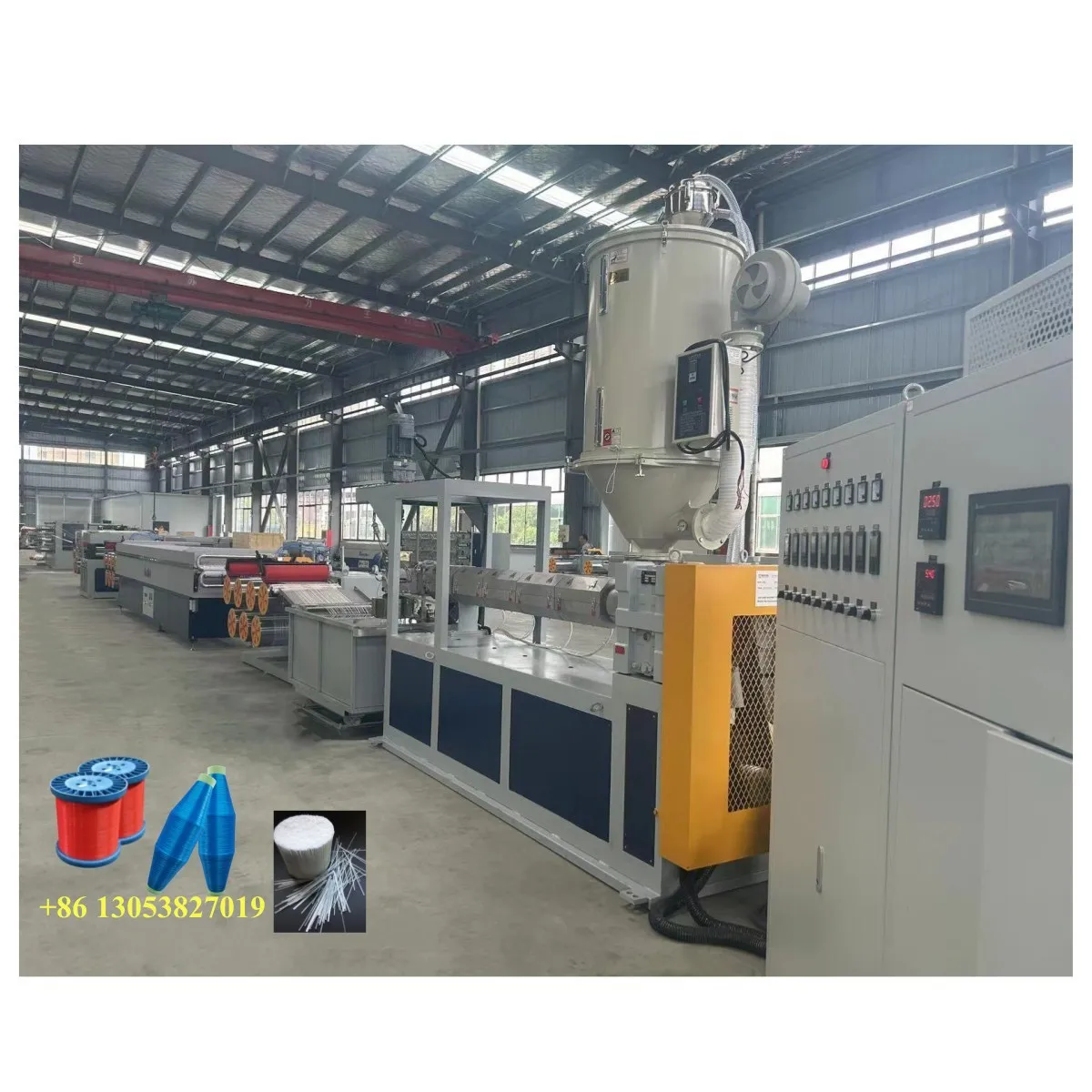 Macro Fiber Concrete Reinforcement synthetic Fibre extruder extrusion machine/ production line