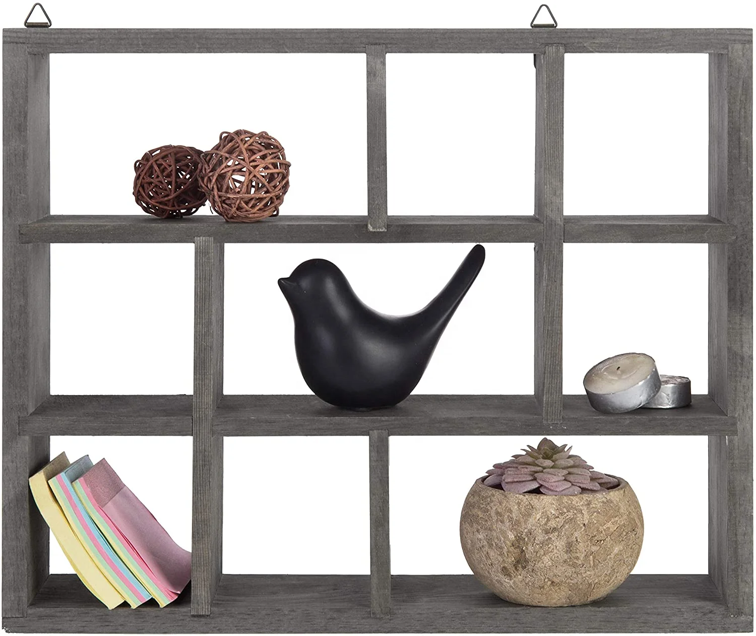 Floating Shelves for Wall, Rustic Wall Mounted Picture Ledge Wooden Wall Shelves for Living Room Bedroom Kitchen Bathroom