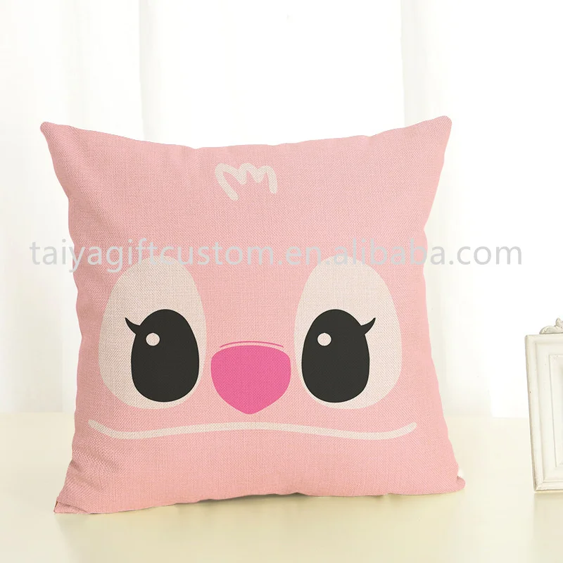 Wholesale Custom Sofa Throw TY-stitch Polyester Square Pillowcase kids Cushion Pillow Cover Case