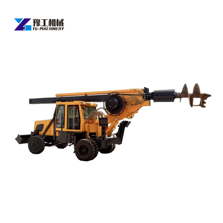 Hydraulic Automatic Trailer Mounted Rotary Rig Drilling Machine Rotary Head For Drill Rig