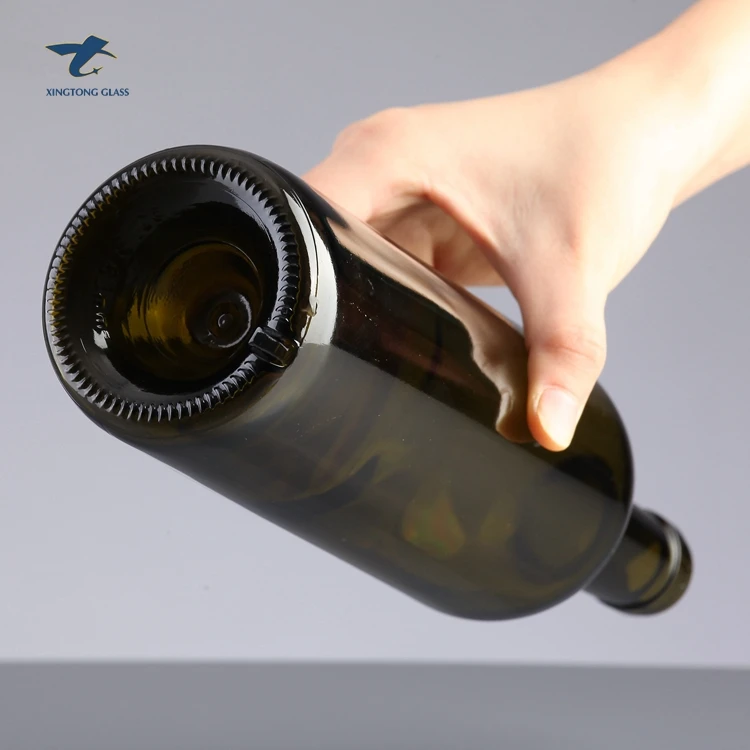 Fashion wine Glass Bottle 500ml With Cork Top