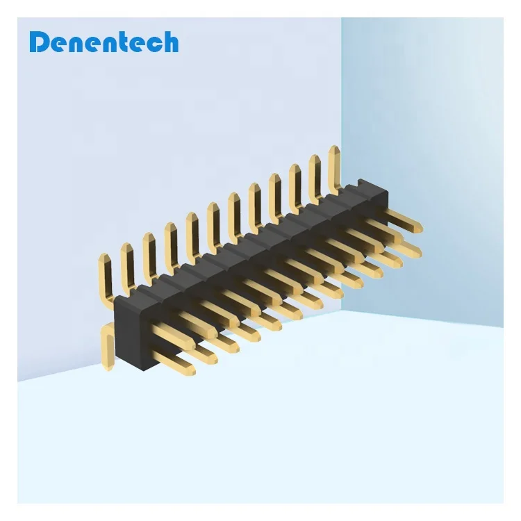 Hot Sale Product Dual Row Male Connector Right Angle SMT 1.27mm male smt pin header