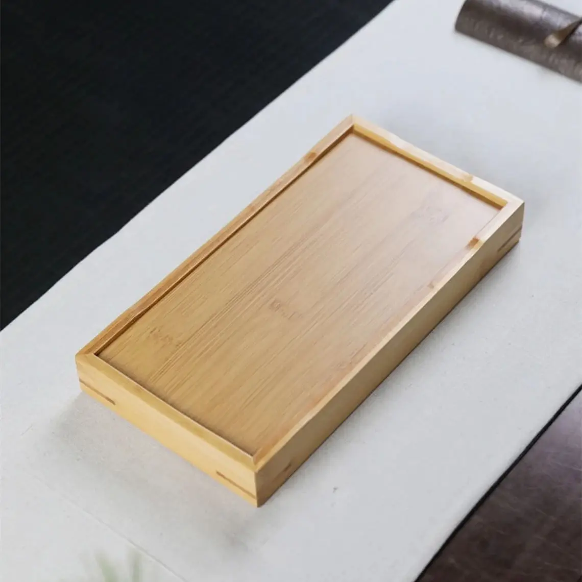 Natural Bamboo Tea Trays Teapot Serving Tray for Chinese Kungfu Tea Afternoon Tea Time