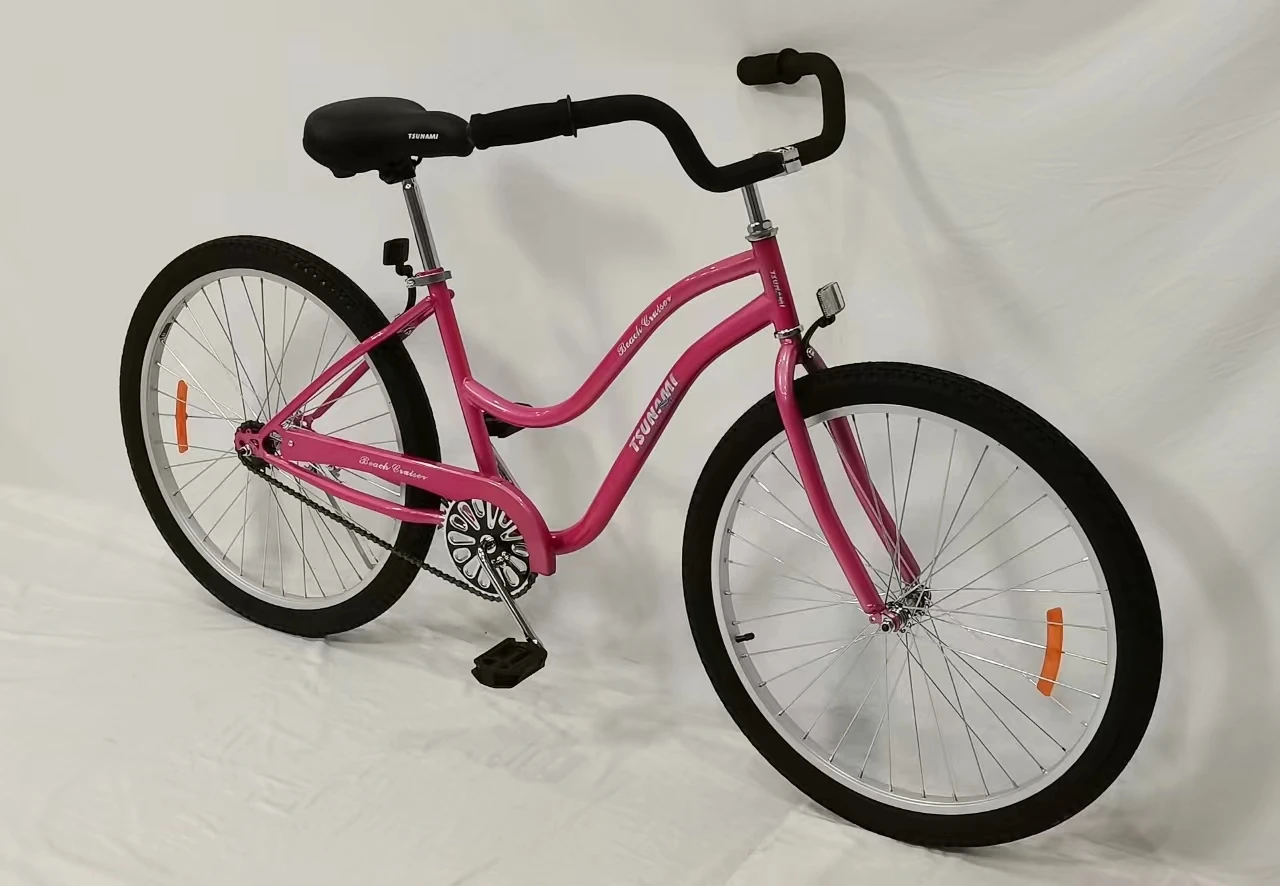 Fashion Classic Chopper Beach Stretch Beach Cruiser Bike Bicycles E Bike Beach Cruiser For Woman Classic Ladies