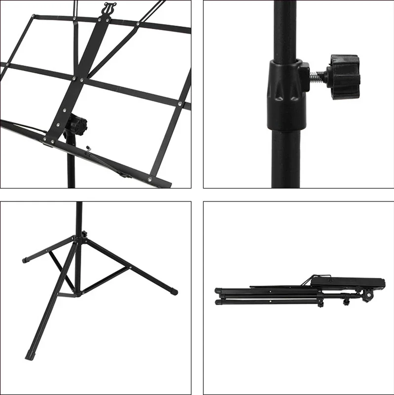 SUT-M01 Factory Wholesales Musical Instruments Holder Stable Tripod Folding Music Stand For Concert