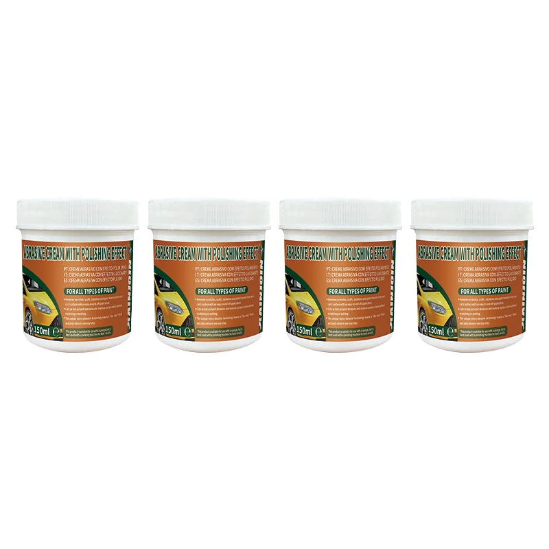 ABRASIVE CREAM WITH POLISHED EFFECT Waterless car care solid hydrophobic waterproof carnauba polishing car wax paste
