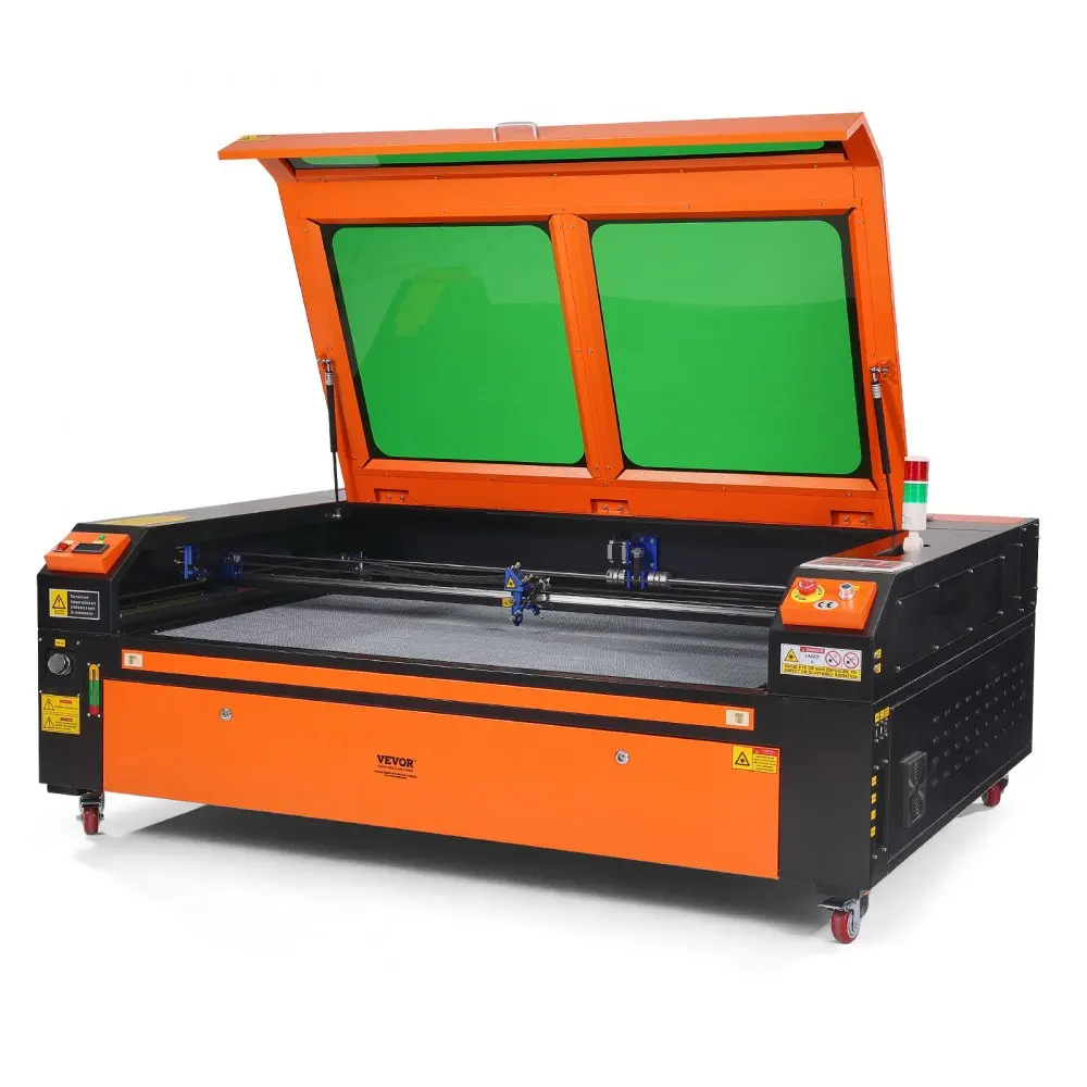 VEVOR 130W CO2 Laser Engraver 35 x 55 in Laser Cutter Machine Compatible with LightBurn CorelDRAW AutoCAD Windows Mac OS Linux